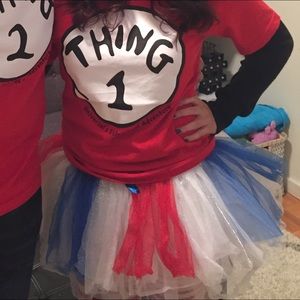 Red white and blue tutu